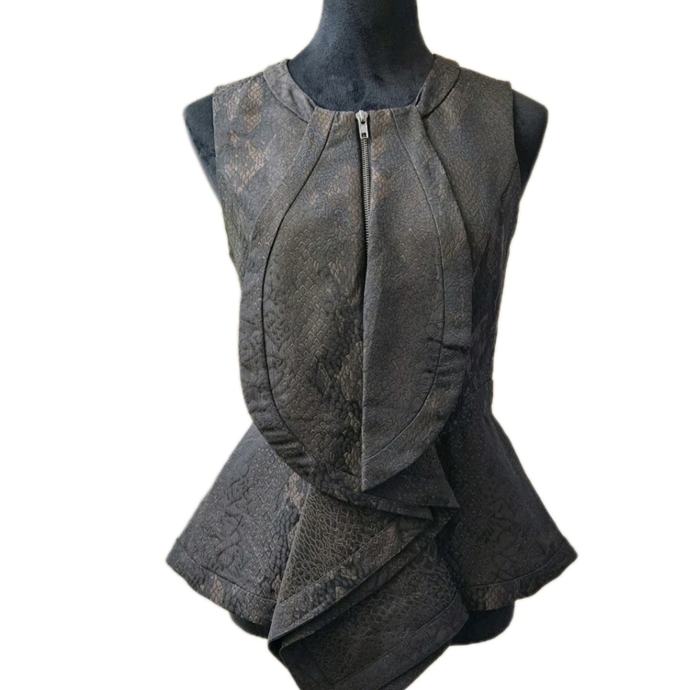 Womens W118 Walter Baker Peplum Top-Size Small - Picture 6 of 17